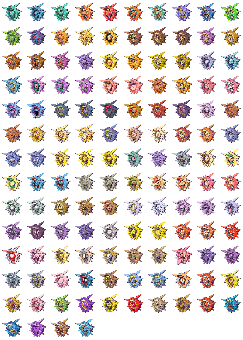 Illustration for article titled Here's Every Single Pokemon Fusion Possible